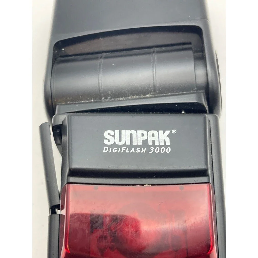 Sunpak DigiFlash 3000 External Flash for Canon DSLR Cameras USED UNTESTED